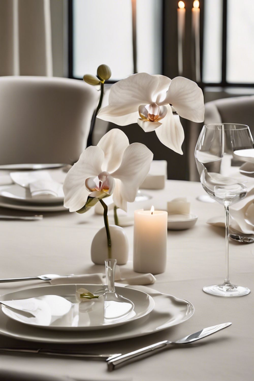 Modern minimalist event decor