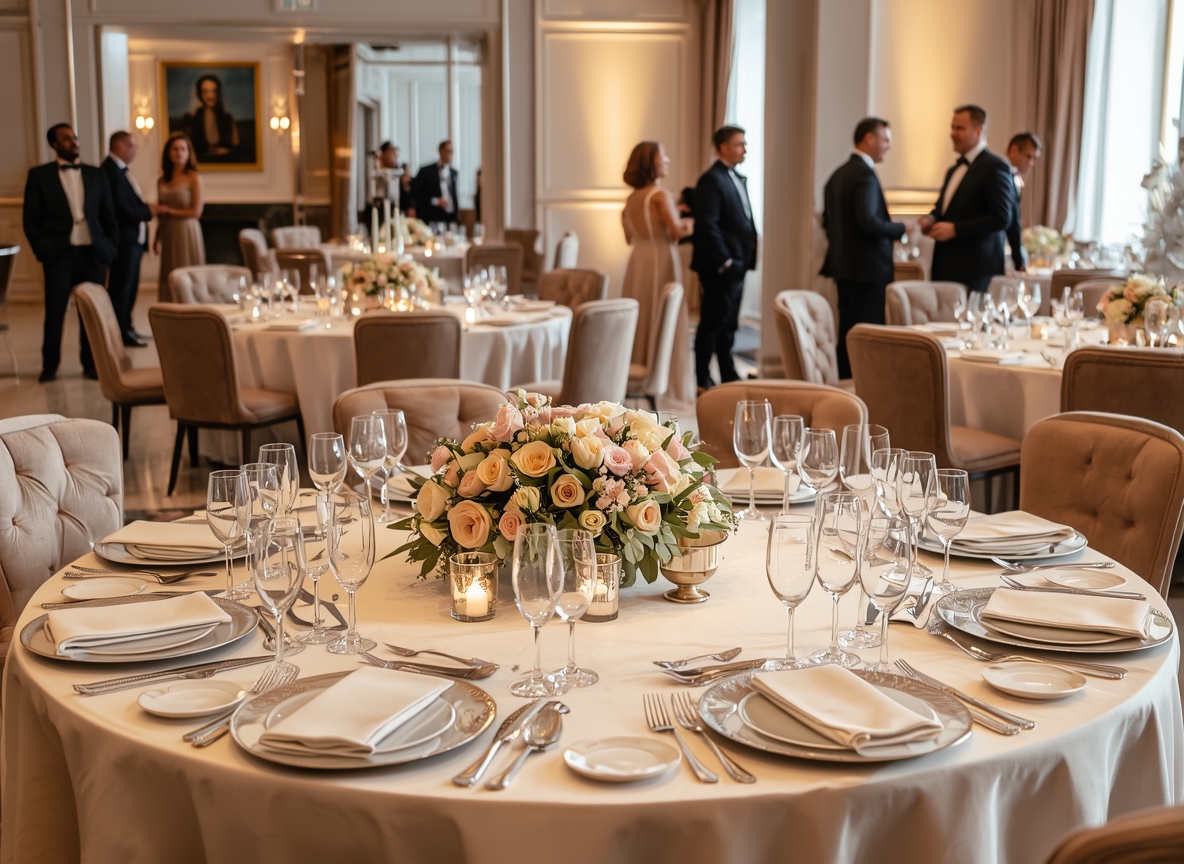 Luxury event table setting